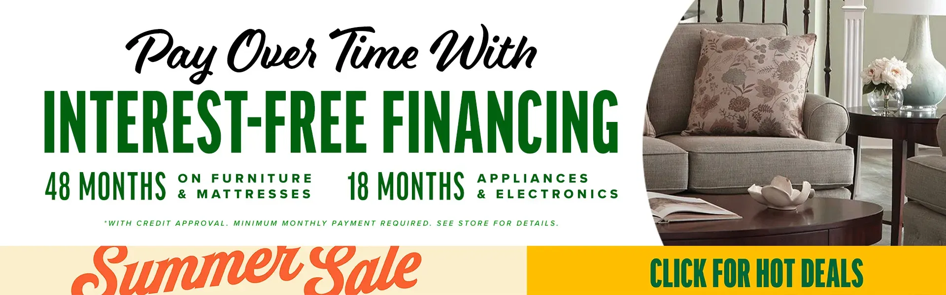Interest-free financing 